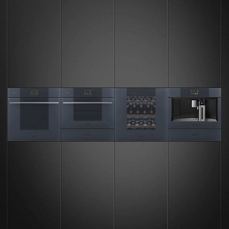SMEG SO6104APG Многофункциональный духовой шкаф с технологией Multitech, 60 см, 25 функций, стекло Neptune Grey