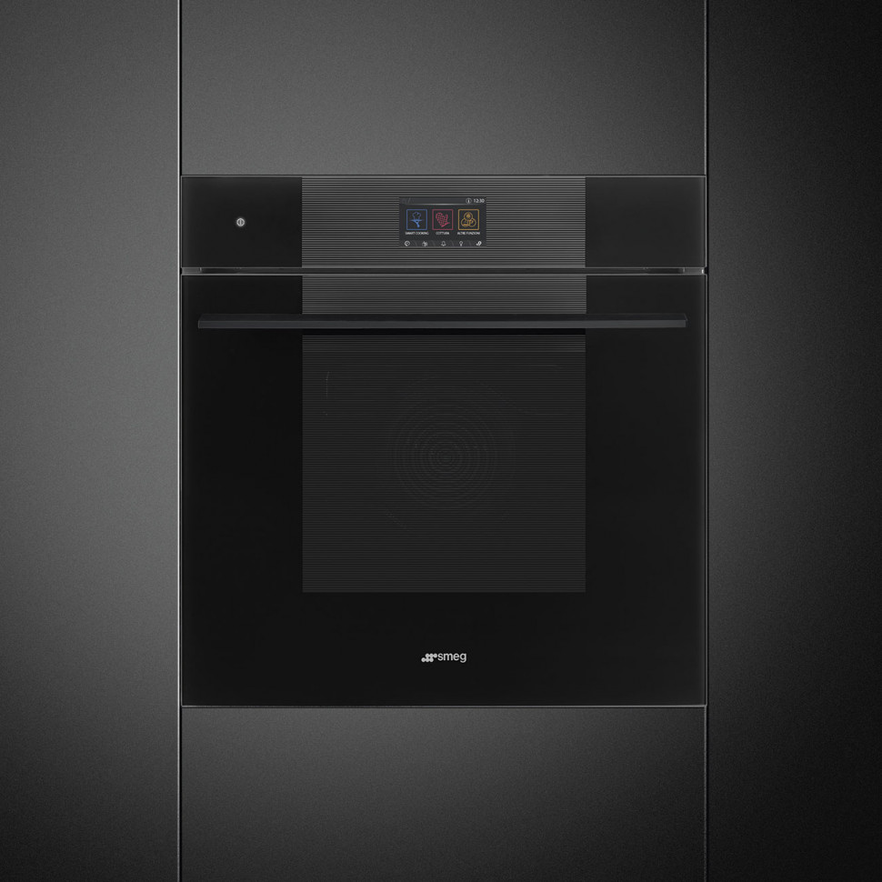 SMEG SO6104APB3 Многофункциональный духовой шкаф с технологией Multitech, 60 см, 25 функций, стекло Deep Black (чёрное)