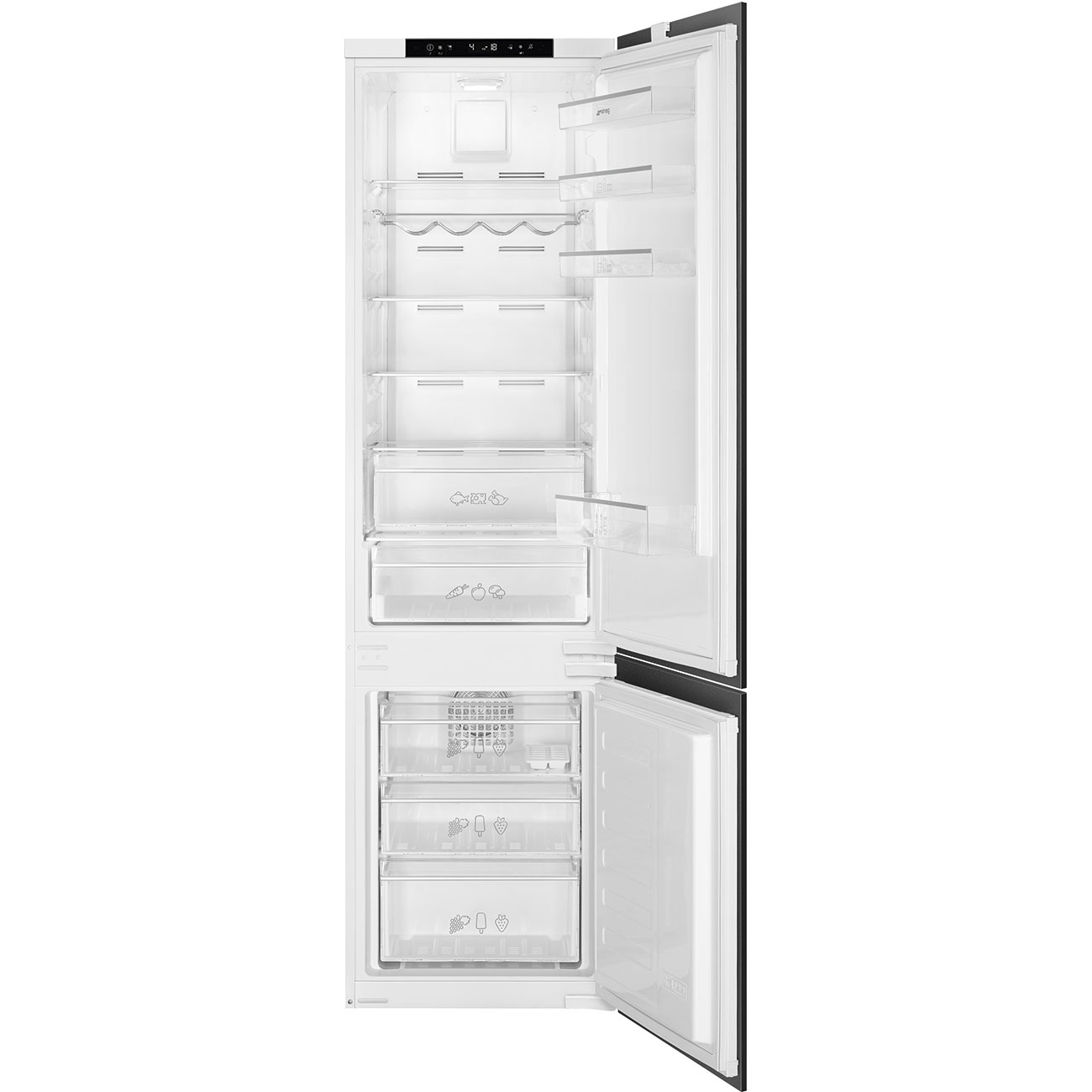 SMEG C8194TNE Встраиваемый комбинированный холодильник, No-Frost