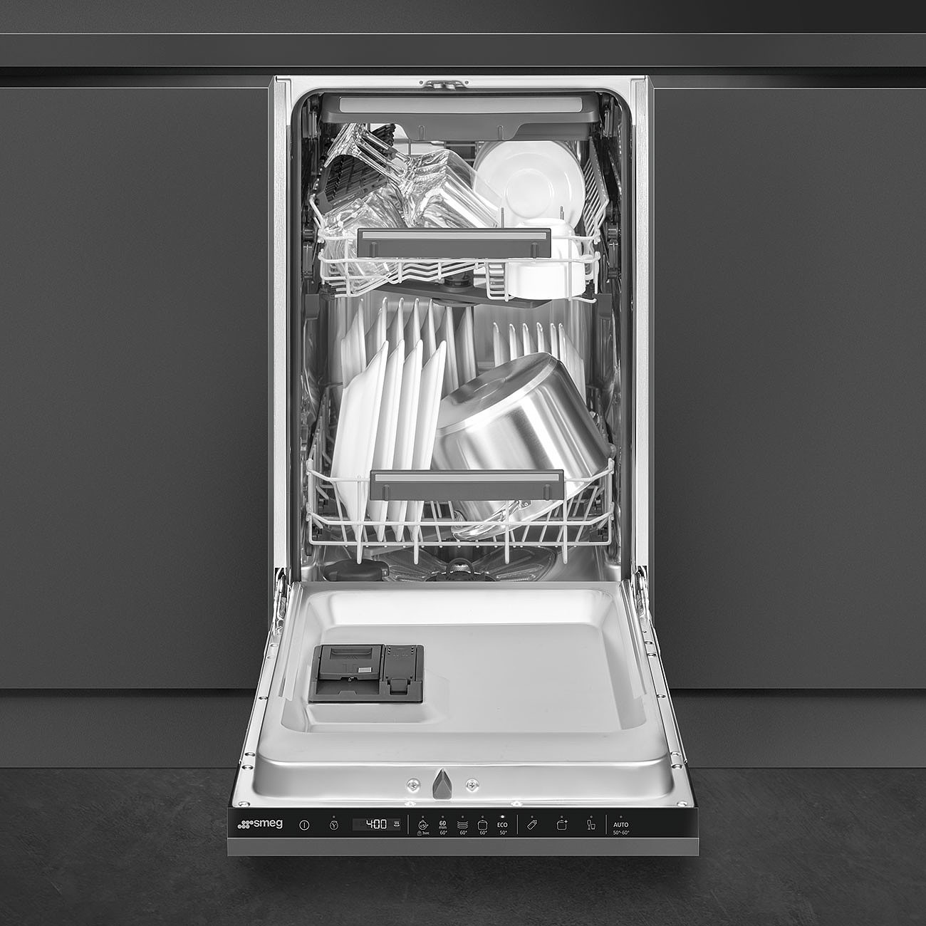 SMEG ST4533IN Полностью встраиваемая посудомоечная машина, 45 см