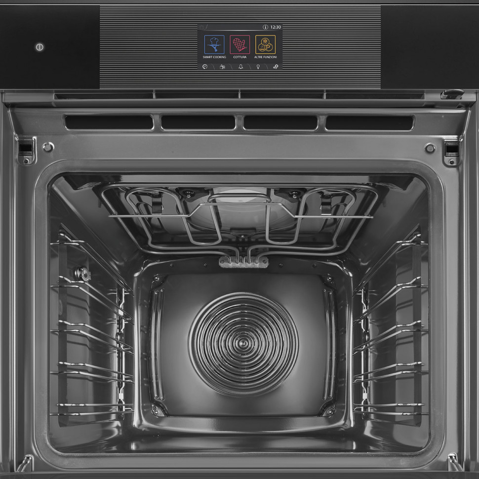 SMEG SO6104APB3 Многофункциональный духовой шкаф с технологией Multitech, 60 см, 25 функций, стекло Deep Black (чёрное)