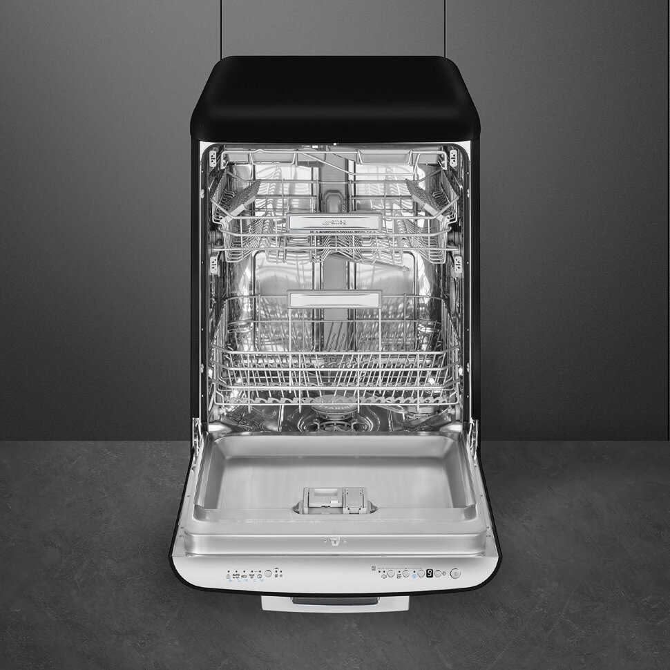 SMEG LVFABBL3 Отдельностоящая посудомоечная машина, 60 см, черная