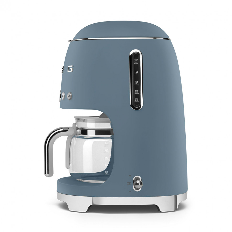 SMEG DCF02SBMEU Капельная кофеварка, цвет Синий шторм матовый