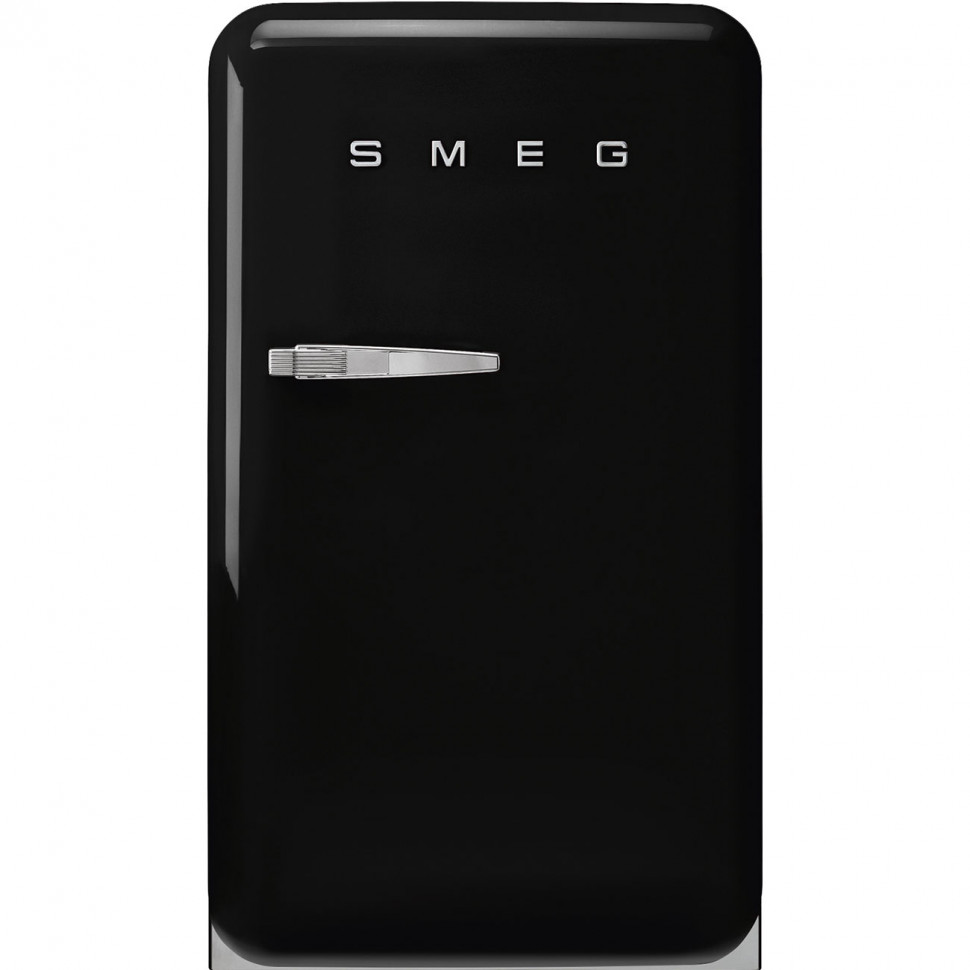 SMEG FAB10RBL6 Отдельностоящий однодверный холодильник, стиль 50-х годов, 54,5 см, черный, петли справа