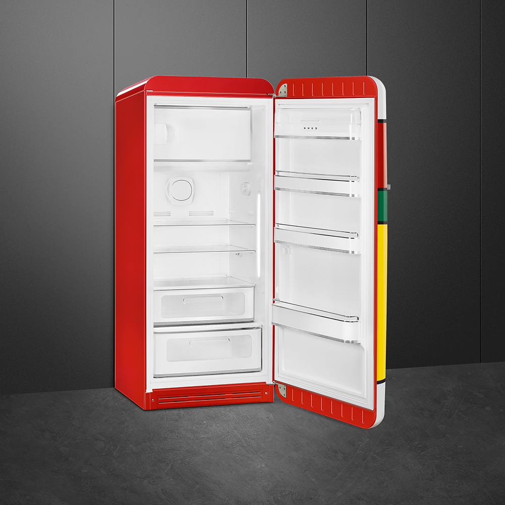 SMEG FAB28RDMC5 Отдельностоящий однодверный холодильник, стиль 50-х годов, 60 см, петли справа, разноцветный, А+++