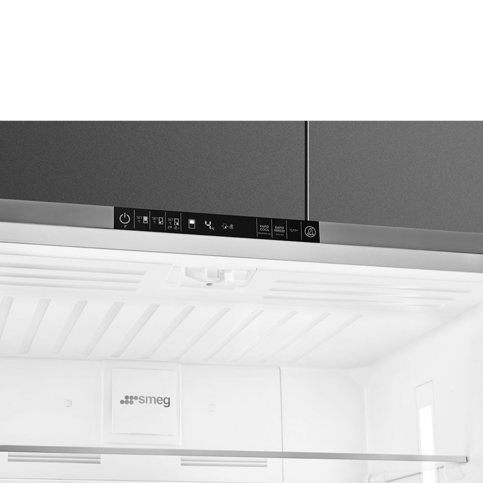 SMEG FQ60XE Отдельностоящий 4-х дверный холодильник Side-by-Side, 90.8 см, No-frost, эффект нержавеющей стали