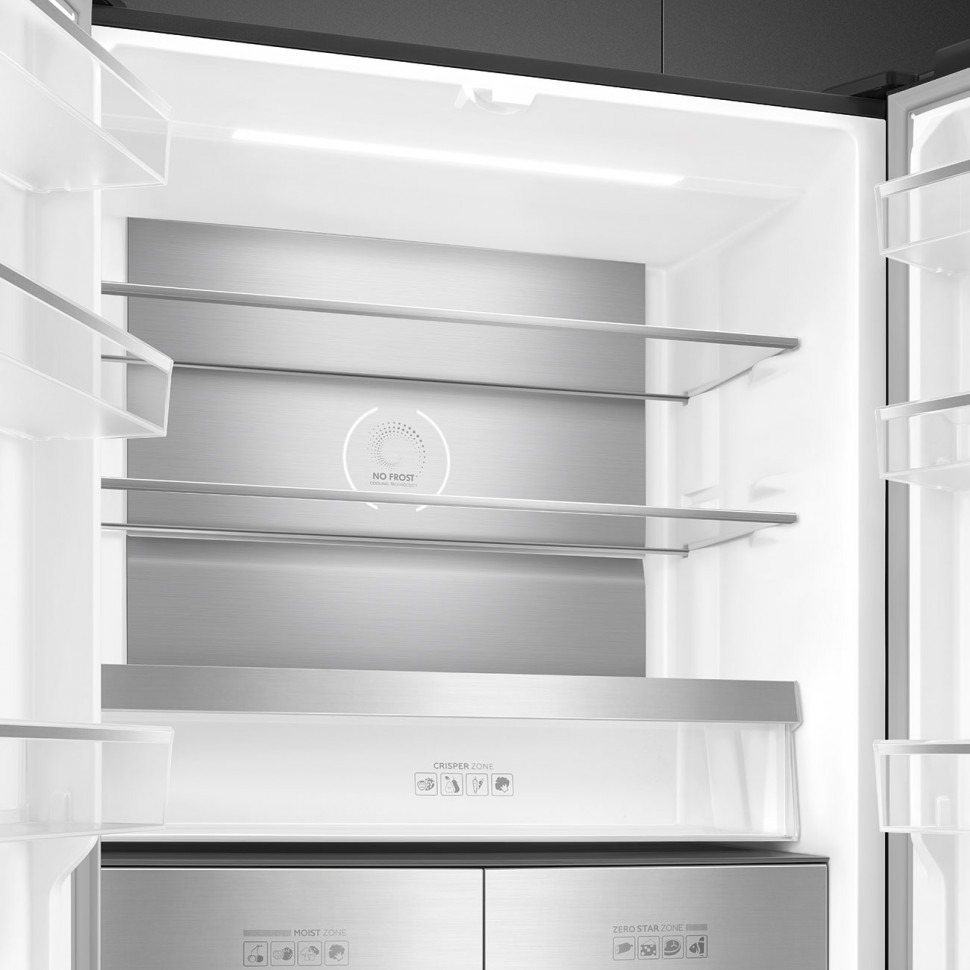 SMEG FQI60KD Отдельностоящий 4-х дверный холодильник Side-by-Side, 91 см, No-frost, цвет темная нержавеющая сталь