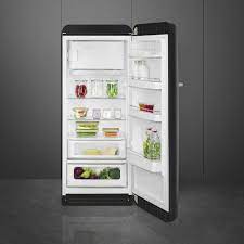 SMEG FAB28RDBB5 Отдельностоящий однодверный холодильник, стиль 50-х годов, 60 см, петли справа, графитовый