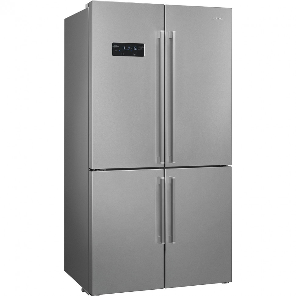 SMEG FQ60XDE Отдельностоящий 4-х дверный холодильник Side-by-Side, 90.8 см, No-frost, эффект нержавеющей стали
