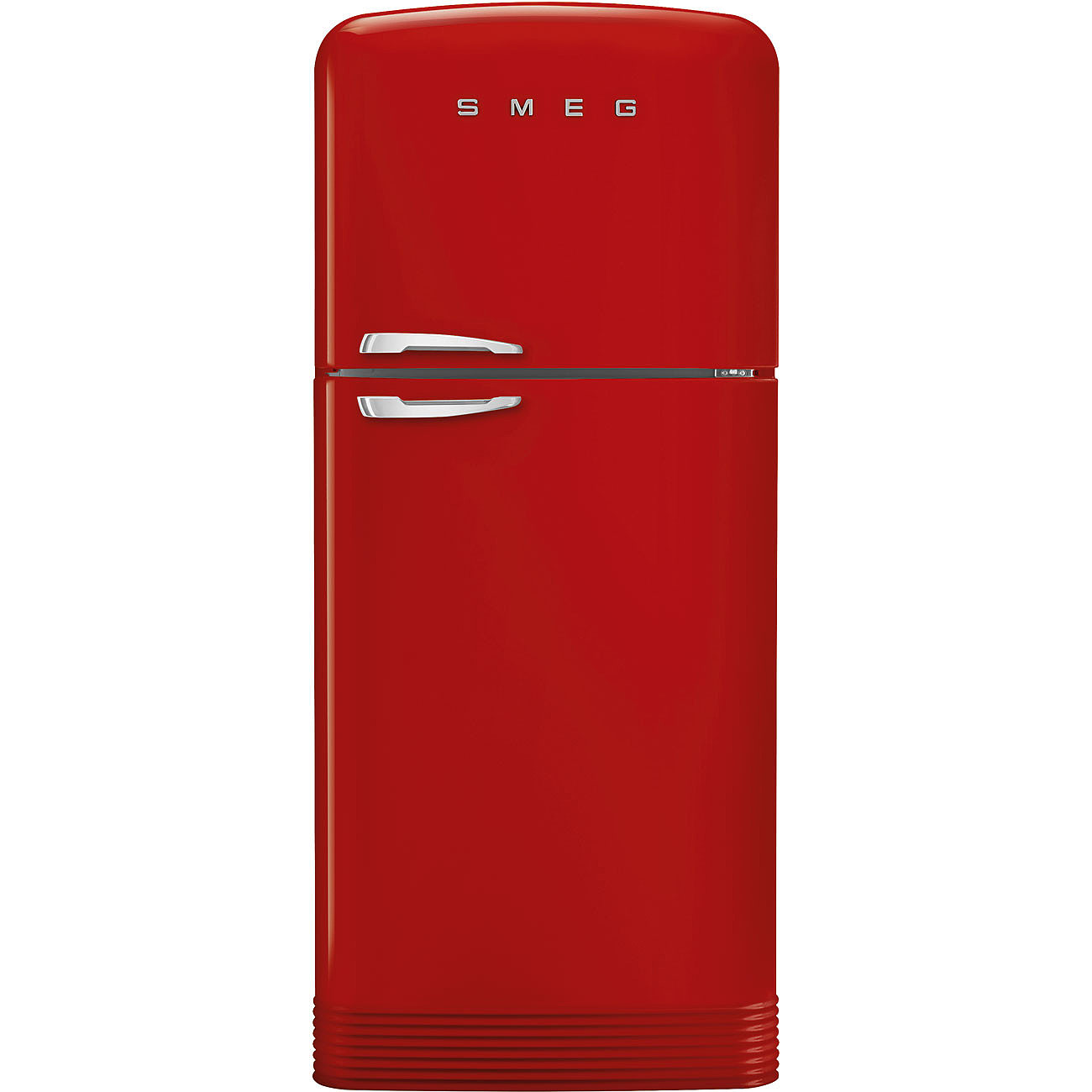 SMEG FAB50RRD5 Отдельностоящий двухдверный холодильник, стиль 50-х годов, 80 см, красный, No-frost, петли справа