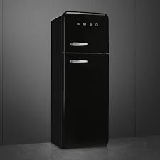 SMEG FAB30RBL5 Отдельностоящий двухдверный холодильник,стиль 50-х годов, 60 см, черный, петли справа