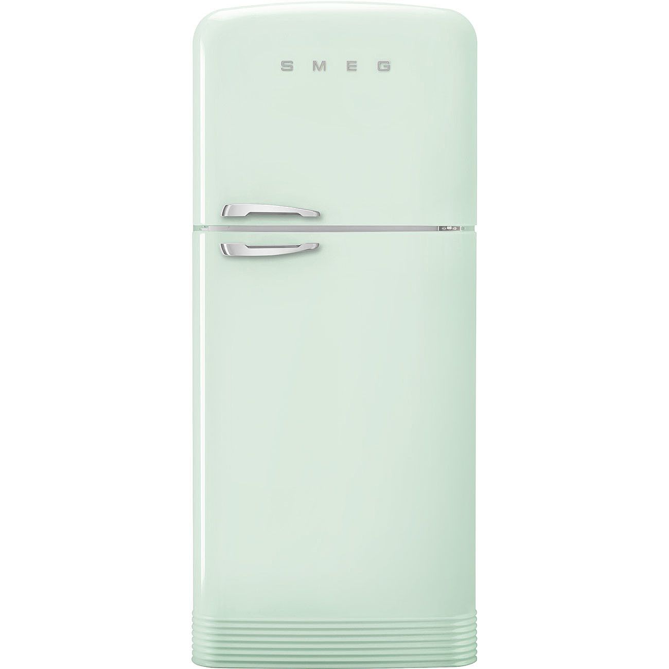 SMEG FAB50RPG5 Отдельностоящий двухдверный холодильник,стиль 50-х годов, 80 см, пастельный зеленый, No-frost, петли справа