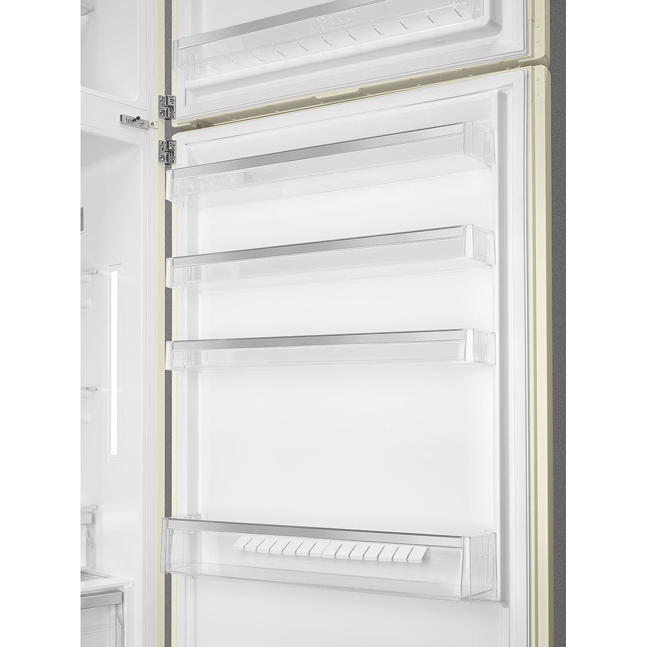 SMEG FAB50RCR5  Отдельностоящий двухдверный холодильник,стиль 50-х годов, 80 см, кремовый, No-frost, петли справа