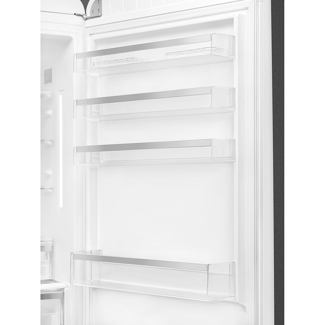 SMEG FAB38RWH5 Отдельностоящий двухдверный холодильник, стиль 50-х годов, 70 см, белый, No-frost, петли справа