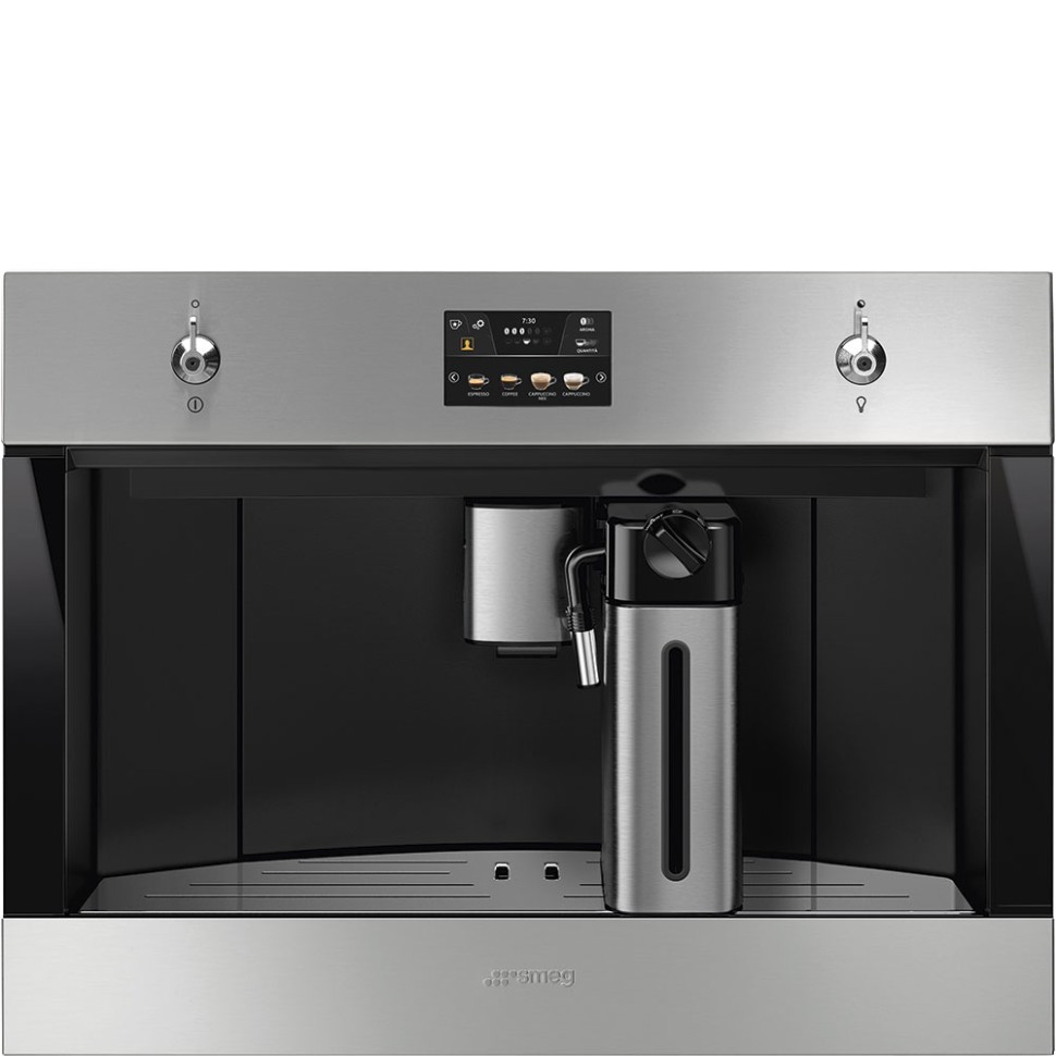 SMEG CMS4303XRU Автоматическая кофемашина, 60 см, высота 45 см, нержавеющая сталь, обработка против отпечатков пальцев