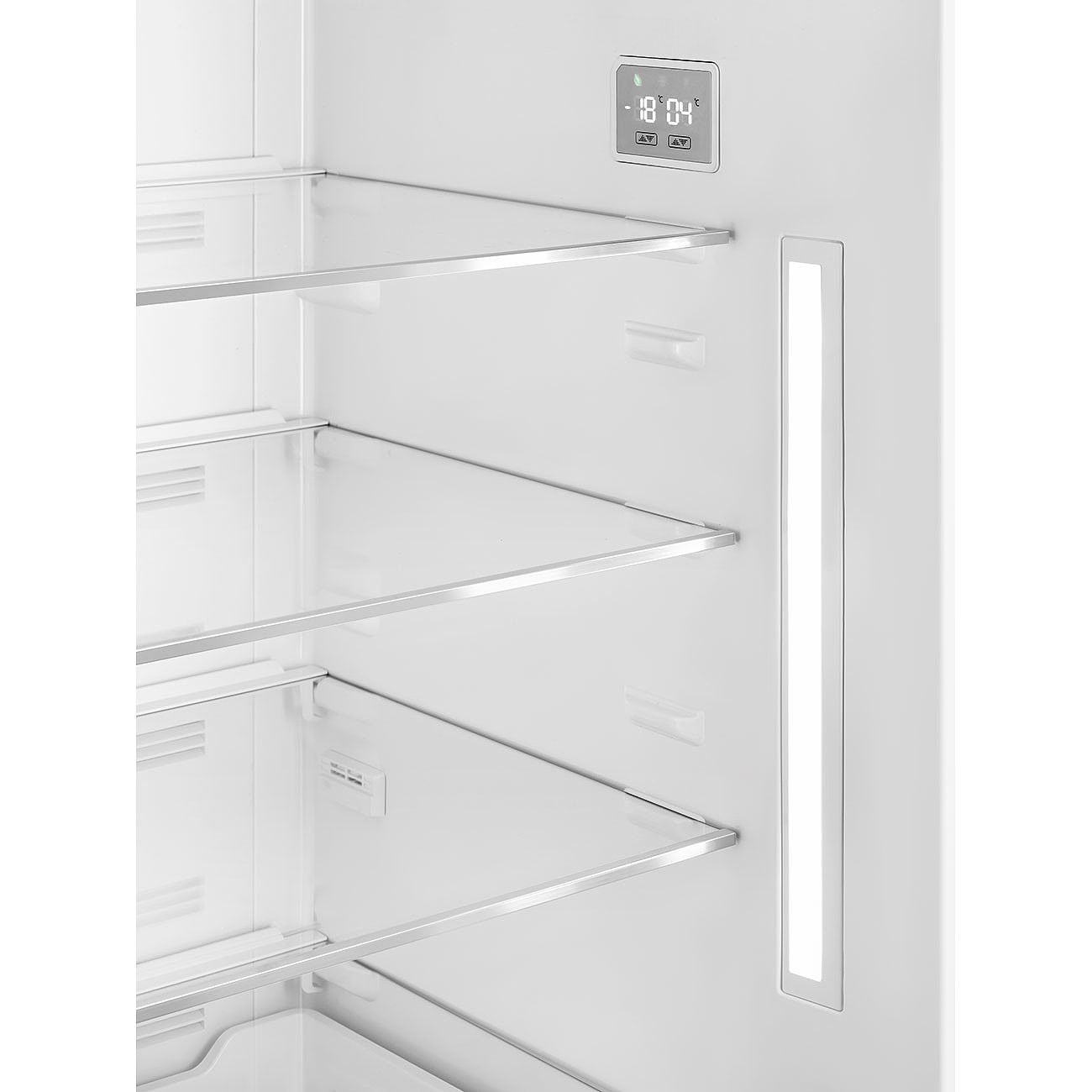 SMEG FAB38RWH5 Отдельностоящий двухдверный холодильник, стиль 50-х годов, 70 см, белый, No-frost, петли справа
