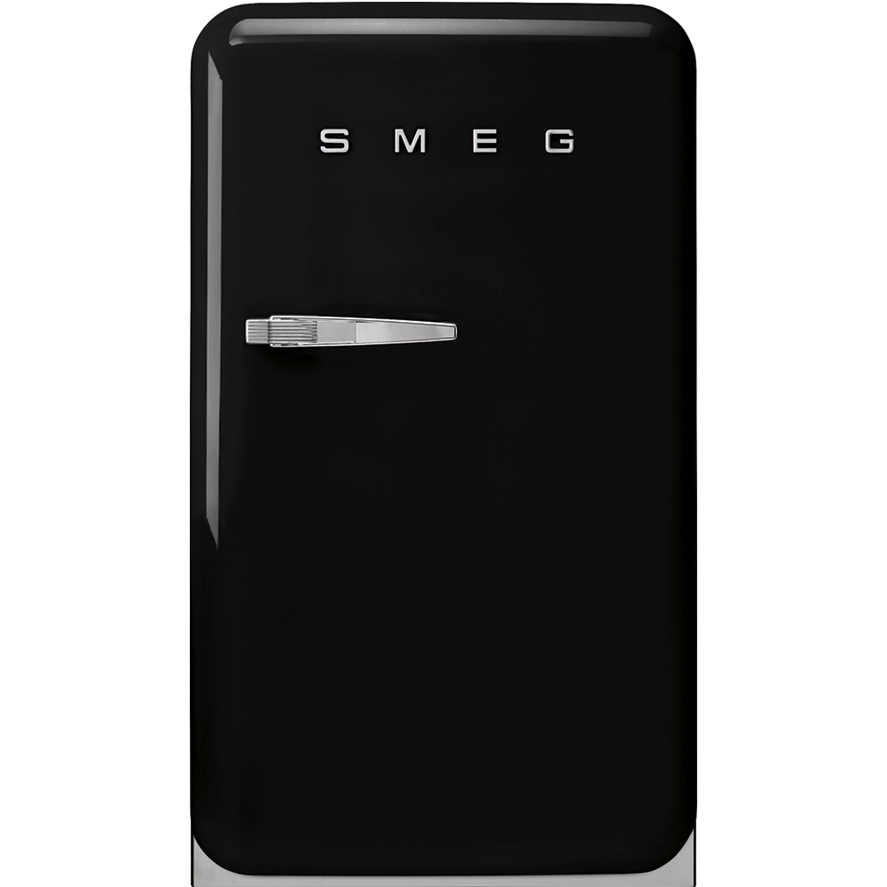 SMEG FAB10RBL5 Отдельностоящий однодверный холодильник, стиль 50-х годов, 54,5 см, черный, петли справа