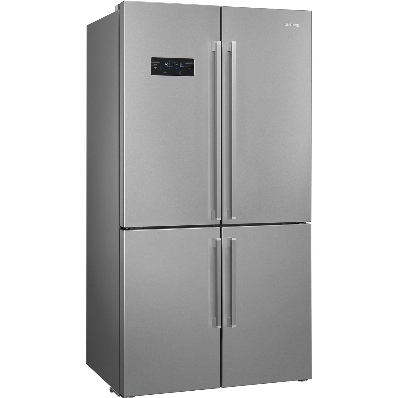 SMEG FQ60XDAIF Отдельностоящий 4-х дверный холодильник Side-by-Side, No-frost, Эффект нержавеющей стали