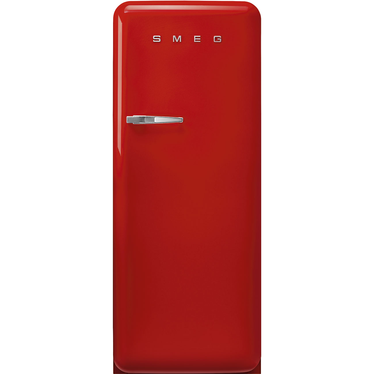 SMEG FAB28RRD5 Отдельностоящий однодверный холодильник, стиль 50-х годов, 60 см, красный, петли справа