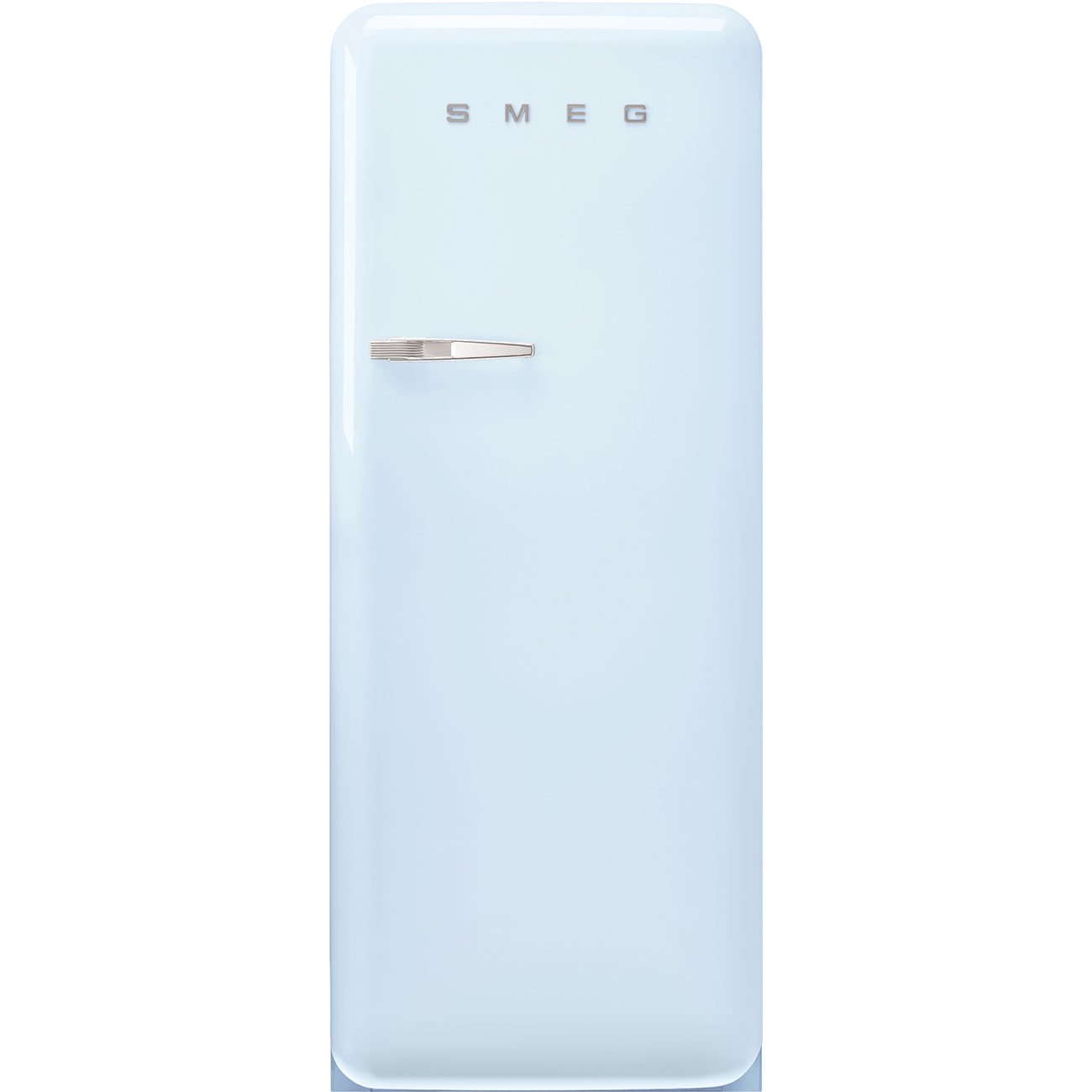 SMEG FAB28RPB5 Отдельностоящий однодверный холодильник, стиль 50-х годов, 60 см, пастельный голубой, петли справа