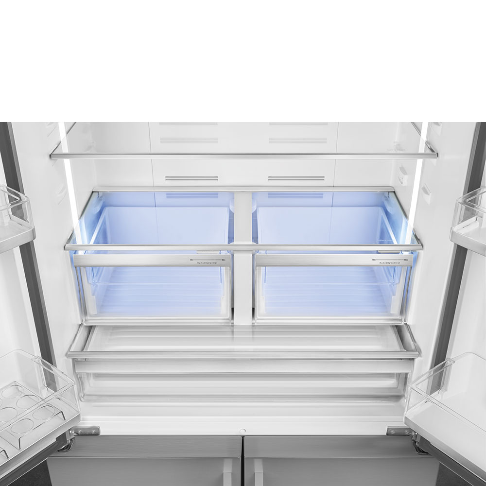 SMEG FQ60XF Отдельностоящий 4-х дверный холодильник Side-by-Side No Frost