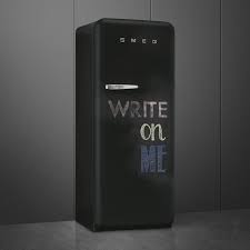 SMEG FAB28RDBB5 Отдельностоящий однодверный холодильник, стиль 50-х годов, 60 см, петли справа, графитовый