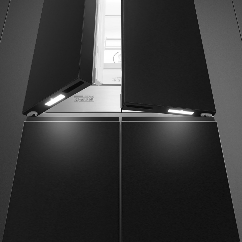 SMEG FQI60KD Отдельностоящий 4-х дверный холодильник Side-by-Side, 91 см, No-frost, цвет темная нержавеющая сталь