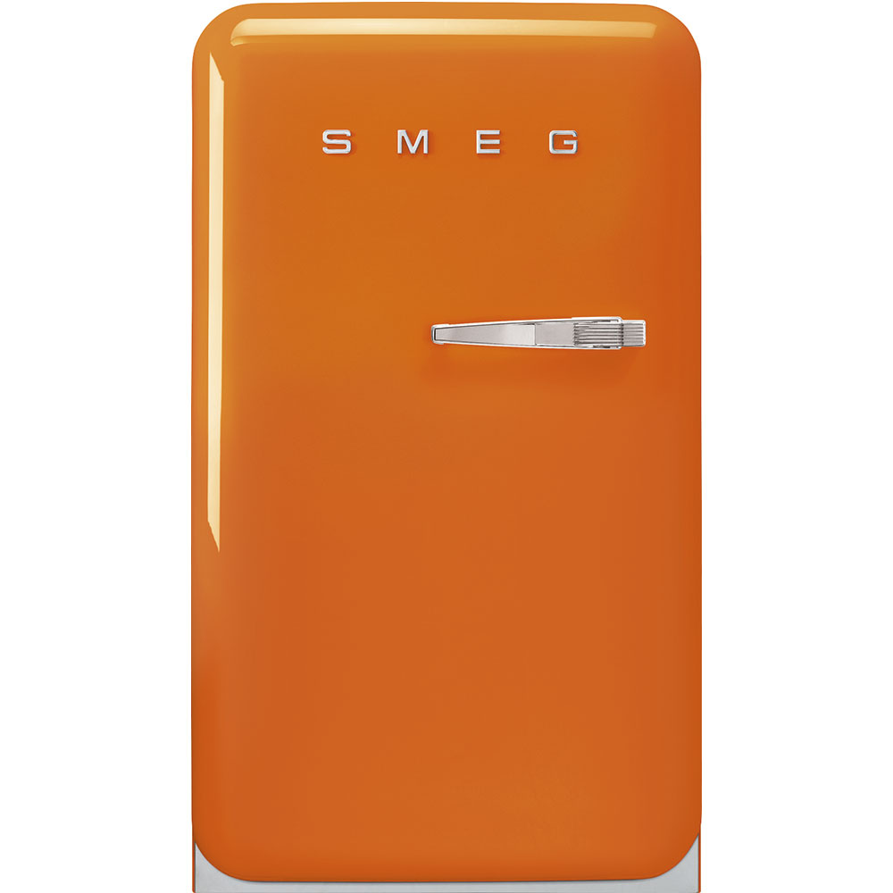 SMEG FAB10LOR5 Отдельностоящий однодверный холодильник, стиль 50-х годов, 54,5 см, оранжевый , петли слева