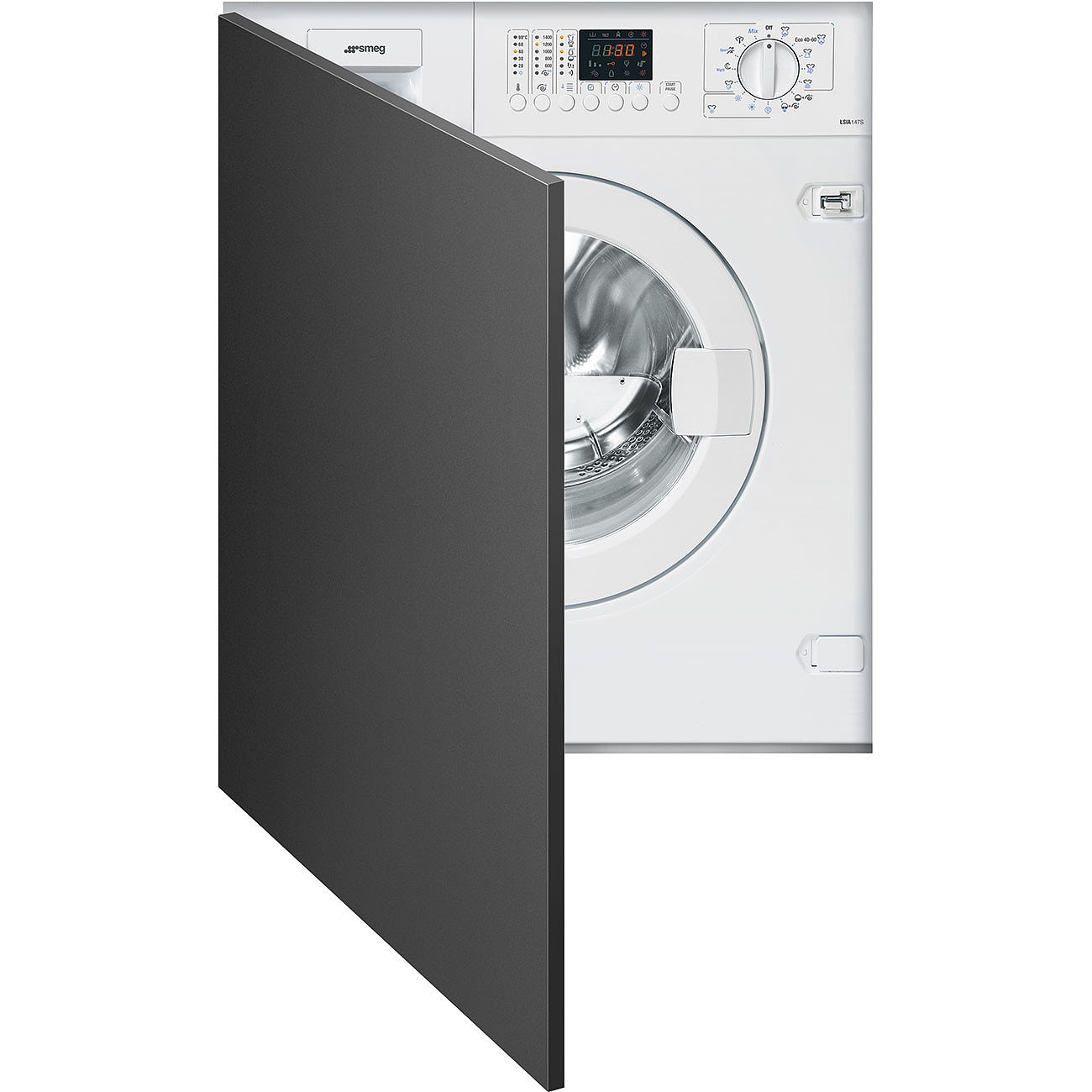 SMEG LSIA147S Встраиваемая стиральная машина с сушкой, 60 см, цвет белый