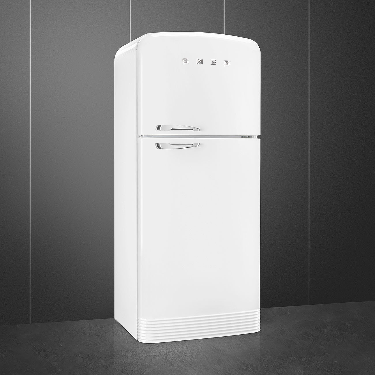 SMEG FAB50RWH5 Отдельностоящий двухдверный холодильник,стиль 50-х годов, 80 см, белый, петли справа