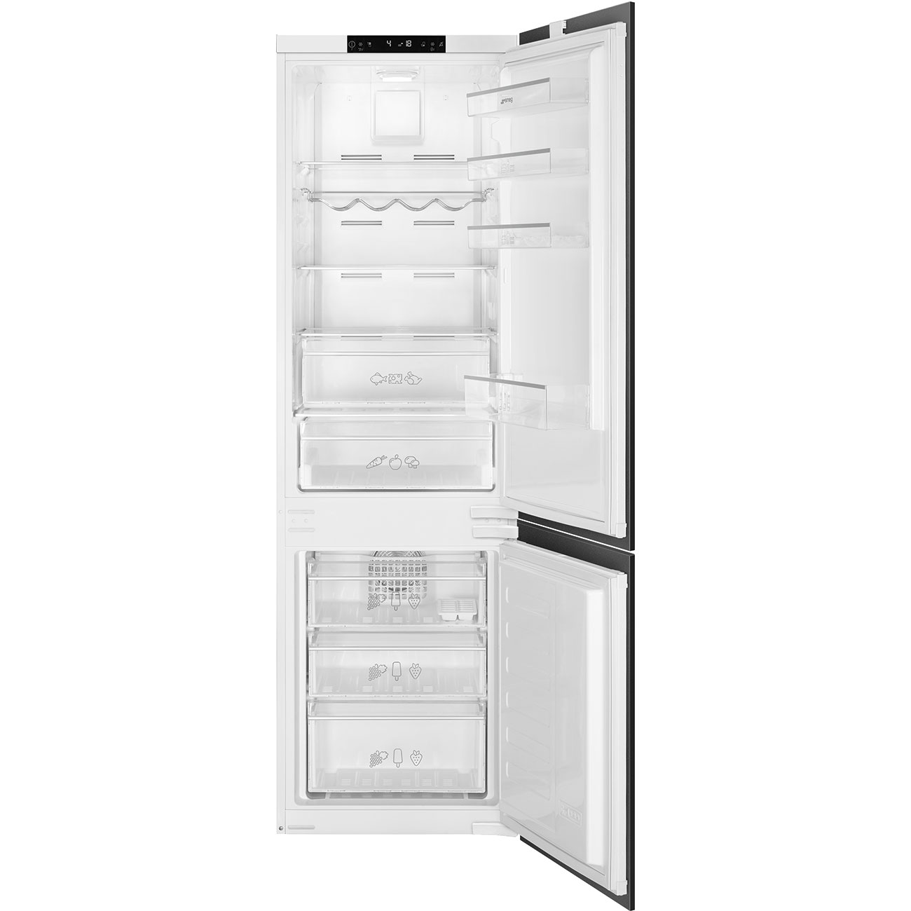 SMEG C8175TNE Встраиваемый комбинированный холодильник, No-Frost