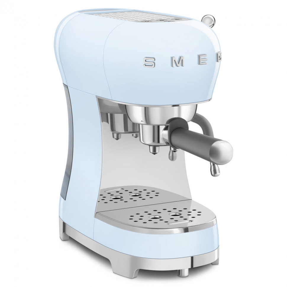 SMEG ECF02PBEU Кофемашина-эспрессо, цвет пастельный голубой